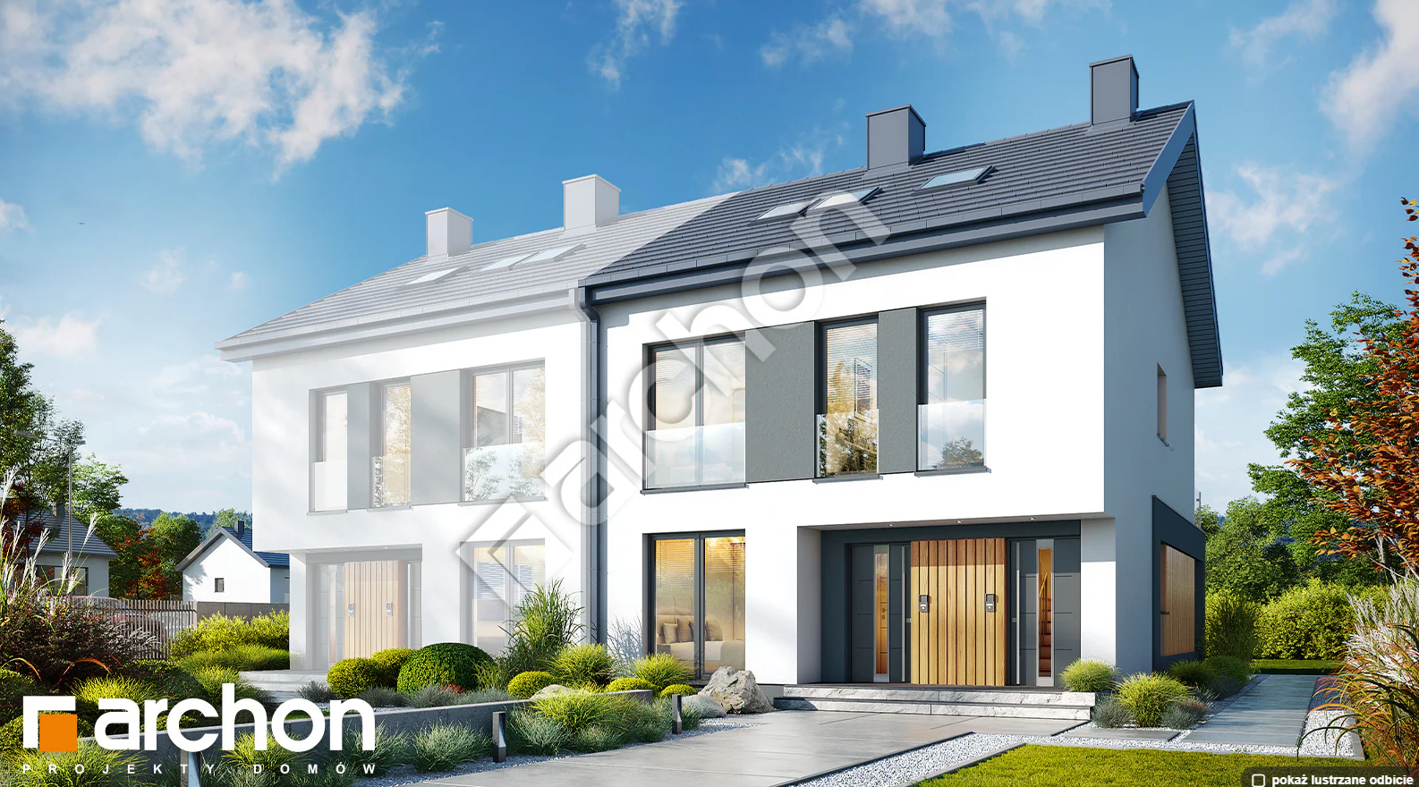 Nowoczesny dom w kształcie L